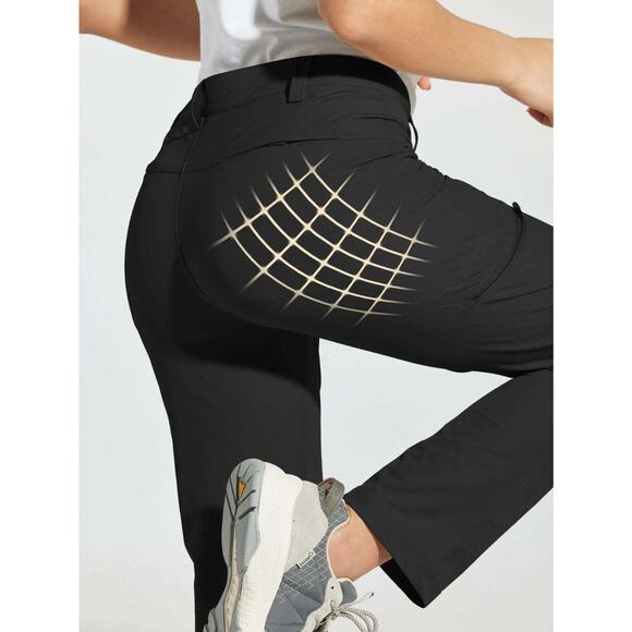 Willit Sports Woman's Golf/Hiking Pants Water Resistant Black Size 4 NWT - Picture 5 of 9